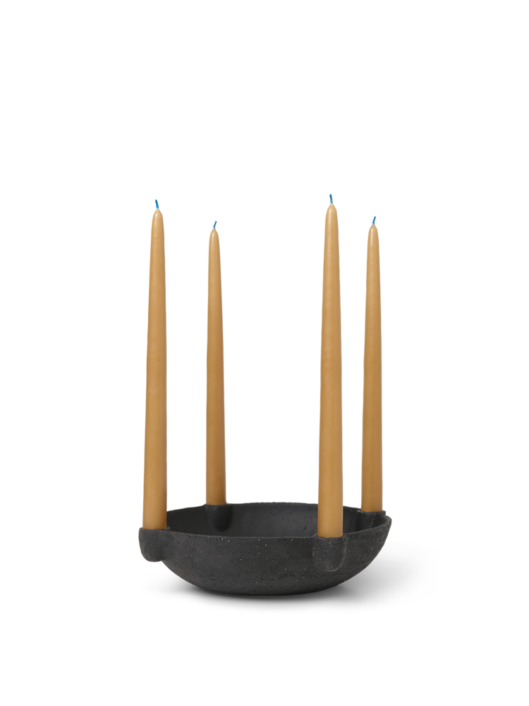media image for bowl candle holder ceramic by ferm living 4 259