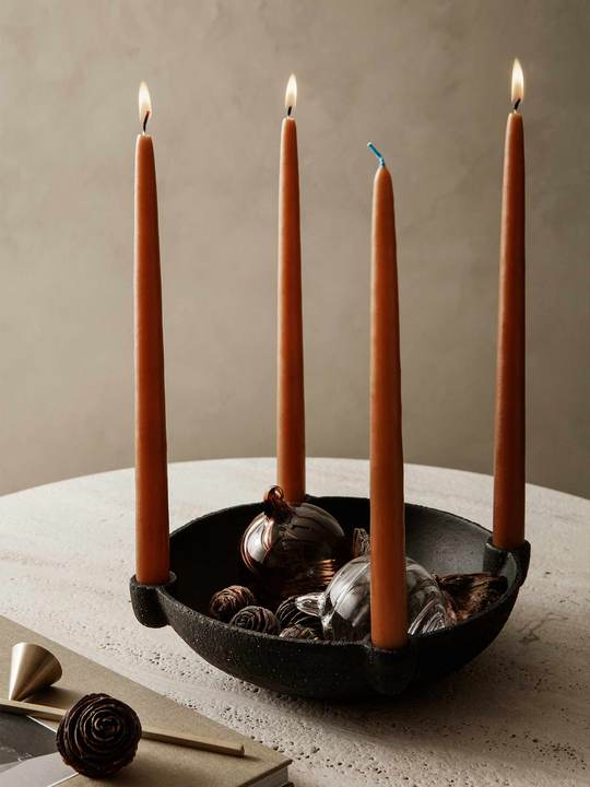 media image for bowl candle holder ceramic by ferm living 6 211