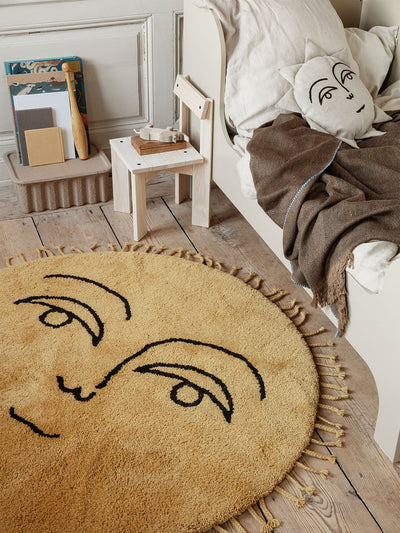 product image for Sun Tufted Rug By Ferm Living - Small - Yellow Room1 36