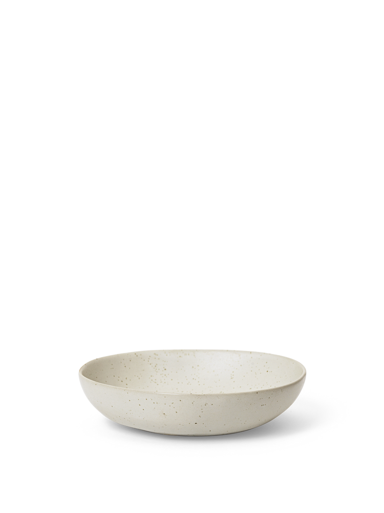 media image for Flow Large Bowl in Off-white Speckle 270