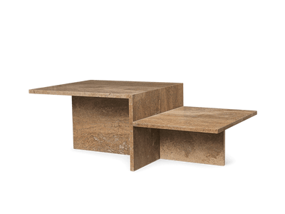 product image for Distinct Coffee Table In Travertine By Ferm Living 2 36