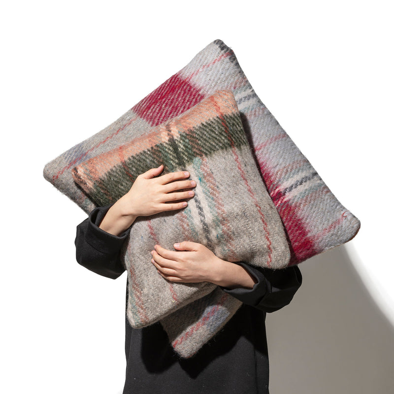media image for Recycled Wool Mix Cushion Cover 45 X 45 / Assorted Color By Puebco 110806 2 299