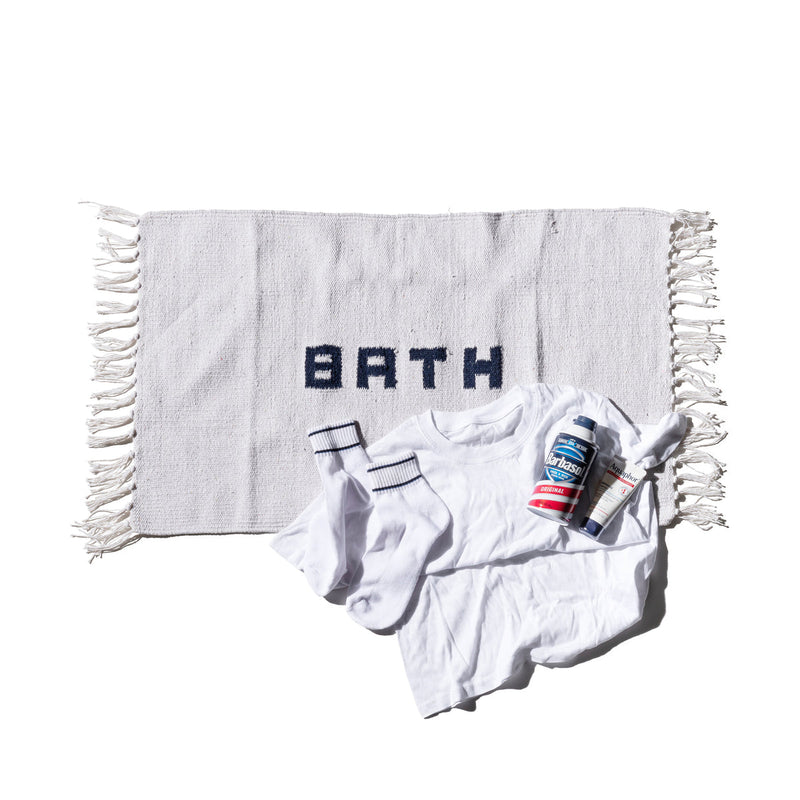 media image for Handloomed Recycle Yarn Bath Mat By Puebco 110929 1 295