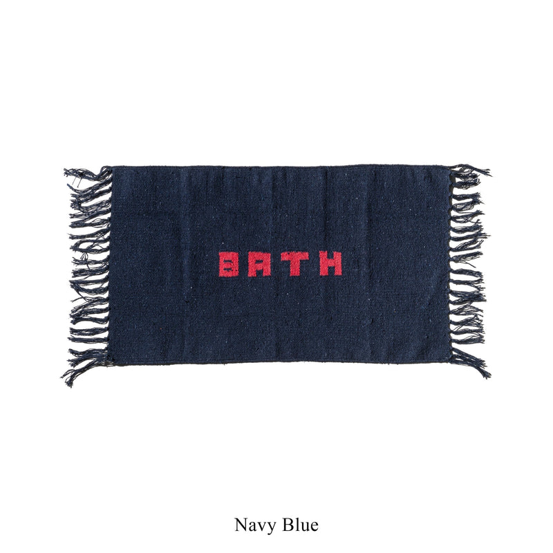 media image for Handloomed Recycle Yarn Bath Mat By Puebco 110929 6 292