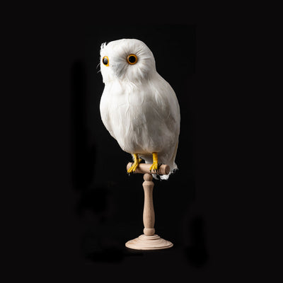 product image for artificial bird small white owl side design by puebco 2 37