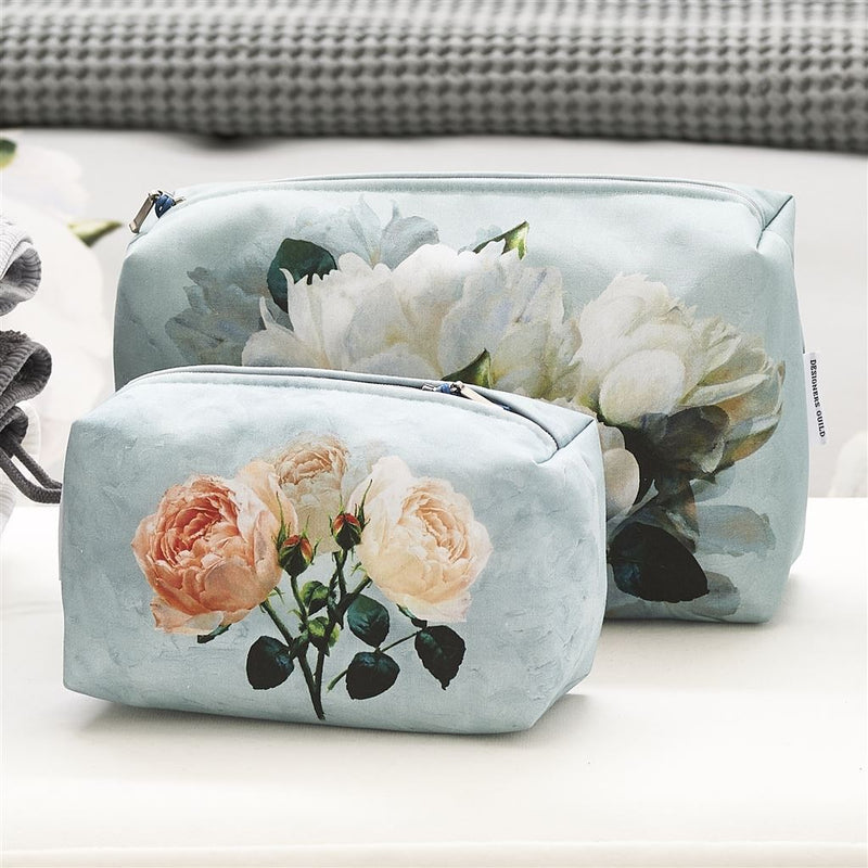 media image for Peonia Grande Zinc Small Toiletry Bag design by Designers Guild 261