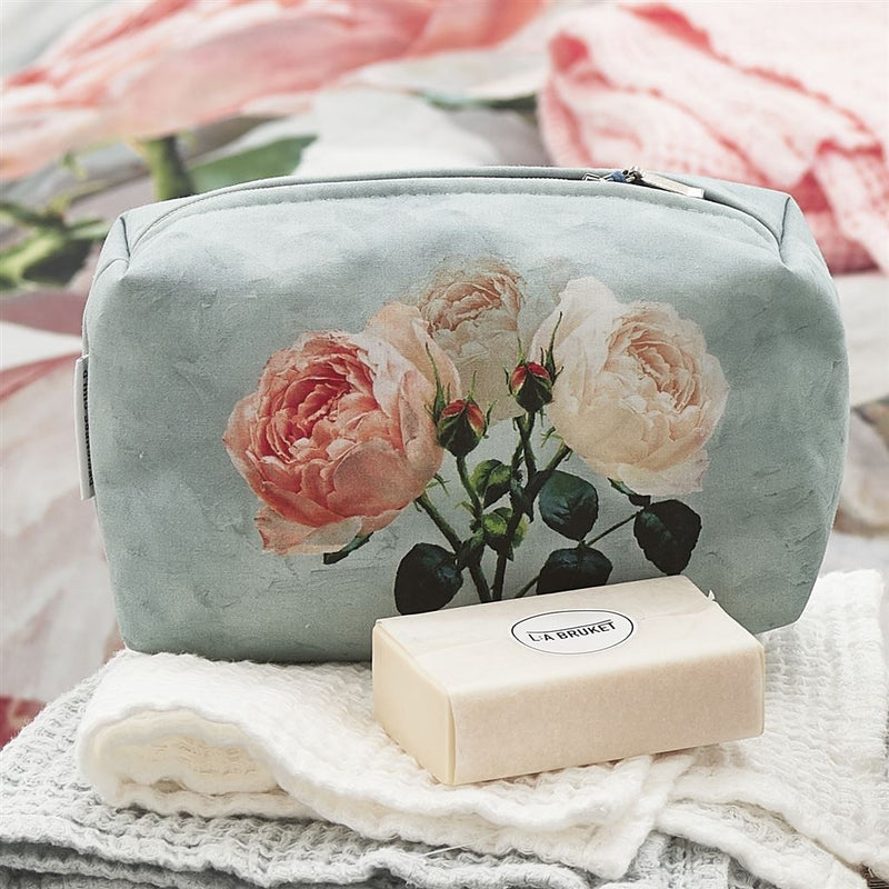media image for Peonia Grande Zinc Small Toiletry Bag design by Designers Guild 212