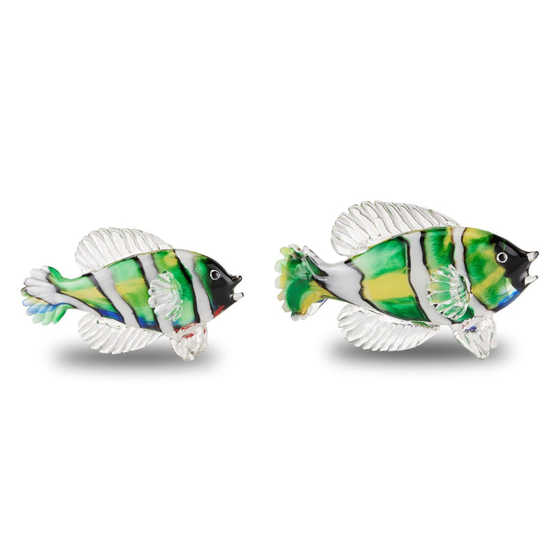 media image for Rialto Glass Fish Set of 2 2 21