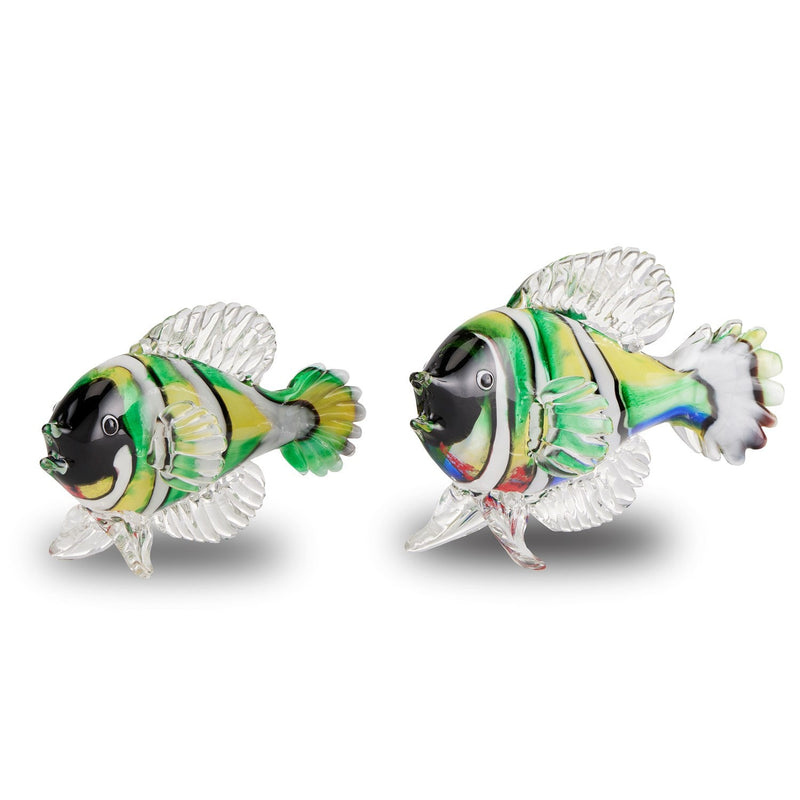 media image for Rialto Glass Fish Set of 2 3 241