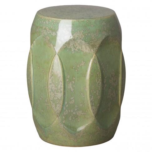 Green ceramic garden stool discount