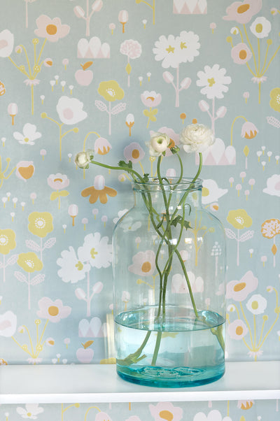 product image for Bloom Grey Wallpaper by Majvillan 87