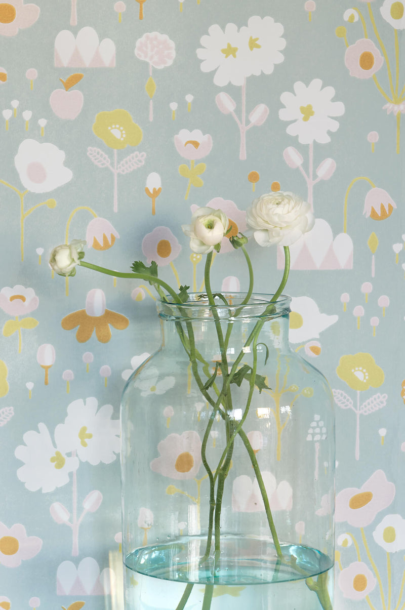 media image for Bloom Grey Wallpaper by Majvillan 258