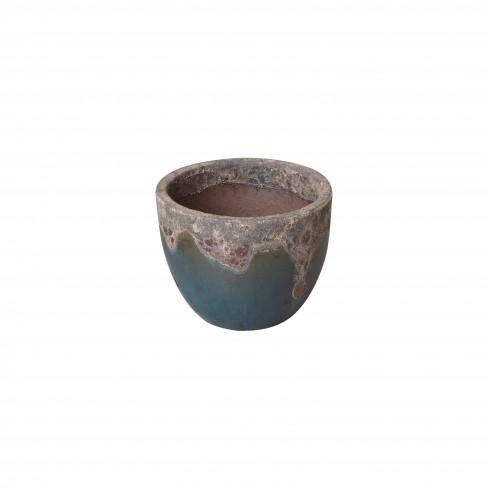 media image for H Round Ceramic Planter in Various Colors & Sizes Flatshot Image 226