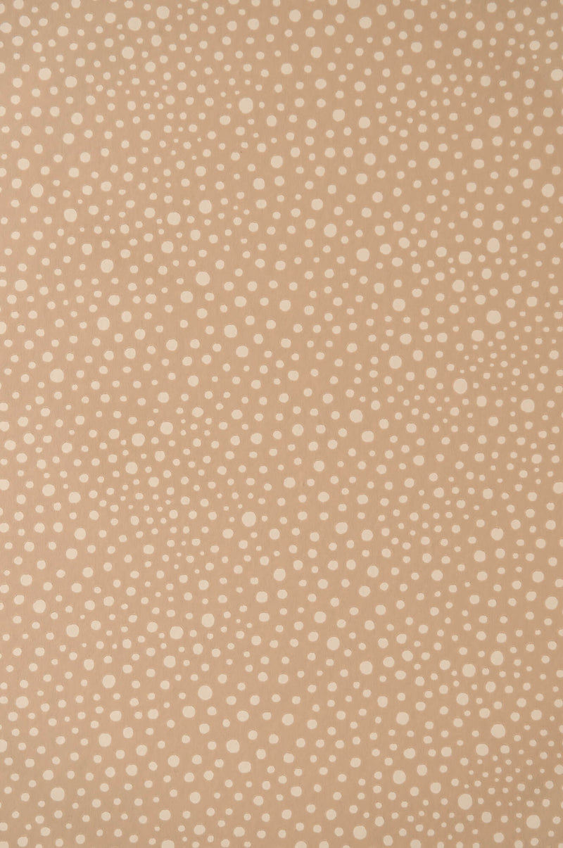 media image for Dots Wallpaper in Teddy Brown 240