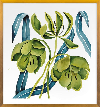 product image of Green Floral Blue Grass 2 By Grand Image Home 126143_P_29X27_Go 1 528