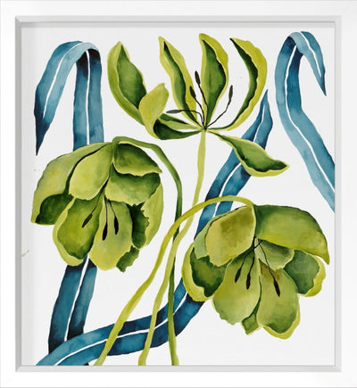 product image for Green Floral Blue Grass 2 By Grand Image Home 126143_P_29X27_Go 2 33