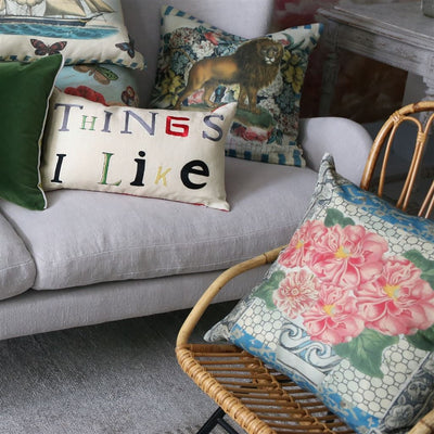 product image for things i like parchment decorative pillow design by john derian for designers guild 3 86