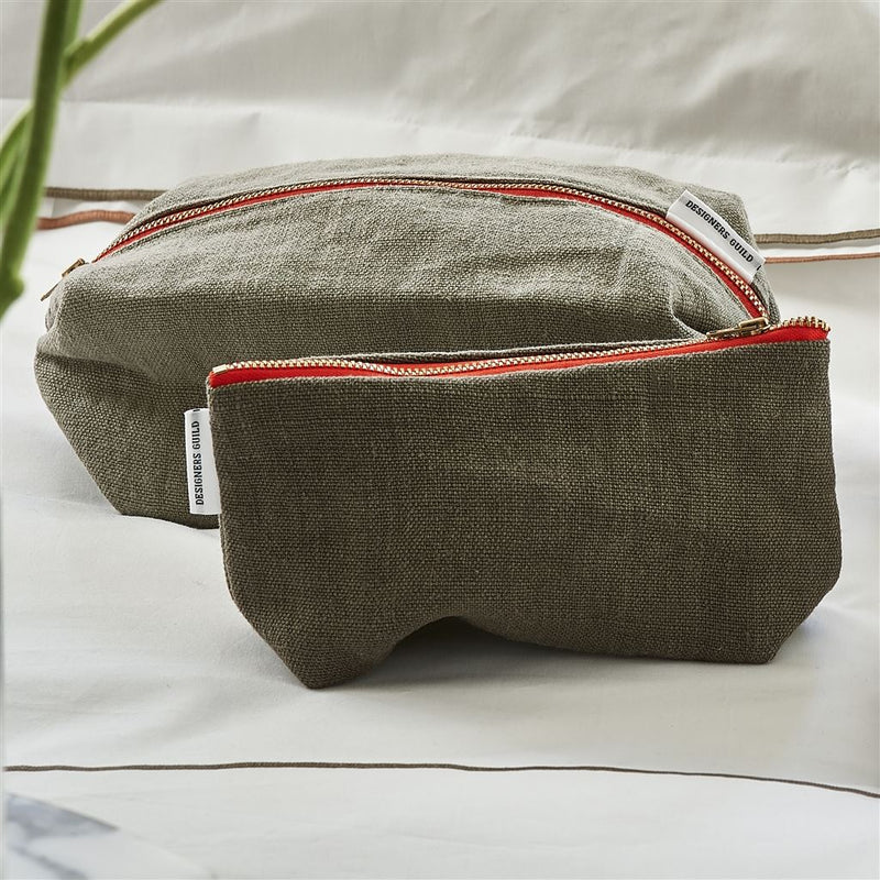 media image for brera lino walnut small toiletry bag by designers guild 2 277