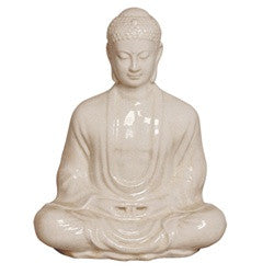 product image of meditating buddha statue in white design by emissary 1 550
