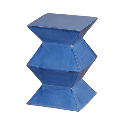 product image of zigzag garden stool in blue design by emissary 1 58