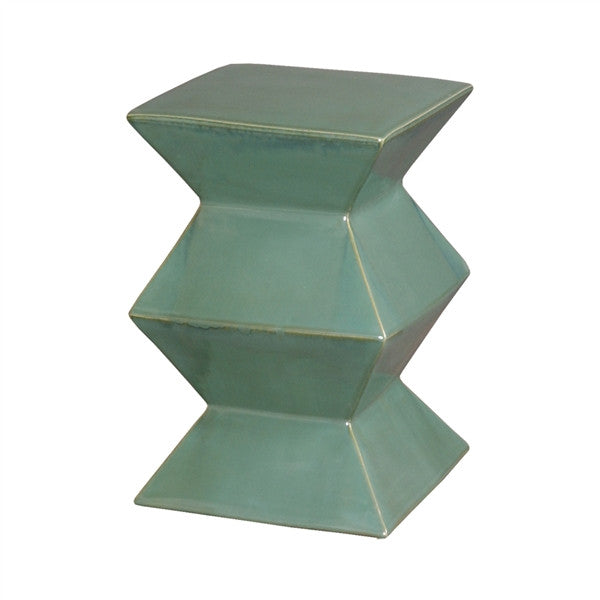 media image for zigzag garden stool in green design by emissary 1 219