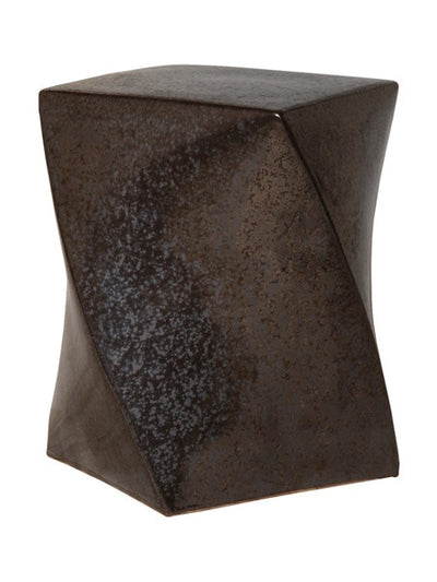 product image of twist garden stool in gunmetal design by emissary 1 535