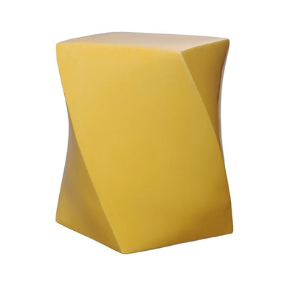 product image of twist garden stool in sun yellow design by emissary 1 581