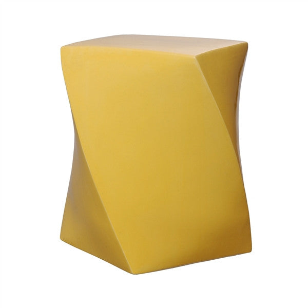 media image for twist garden stool in sun yellow design by emissary 1 214