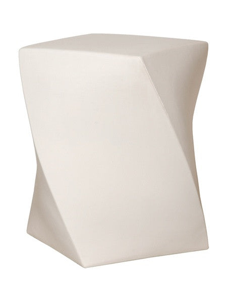 media image for twist garden stool in white design by emissary 1 223