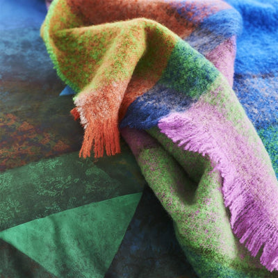 product image for Varanasi Fuchsia Mohair Throw By Designers Guild 11
