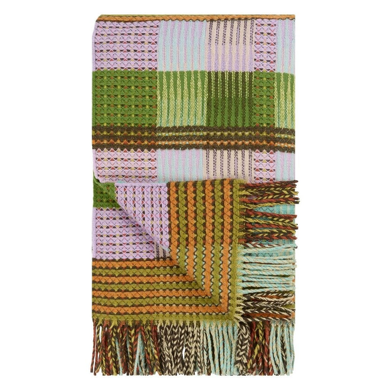 media image for Tasara Heather/Ochre Woven Throw By Designers Guild 235