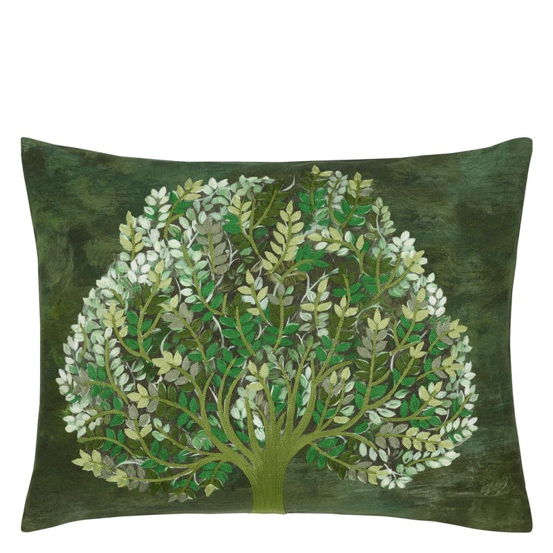 media image for Bandipur Azure/Emerald Linen Decorative Pillow By Designers Guild 273