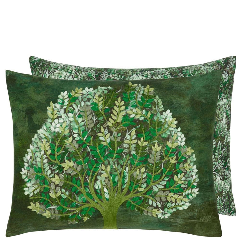 media image for Bandipur Azure/Emerald Linen Decorative Pillow By Designers Guild 211