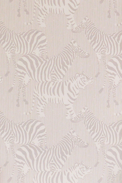 product image for Safari Stripes Warm Grey Wallpaper by Majvillan 48