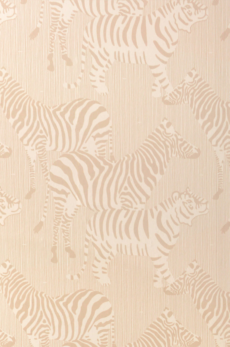 media image for Safari Stripes Dusty Beige Wallpaper by Majvillan 215