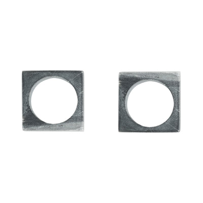 product image of set of 4 modernist napkin rings in grey marble design by sir madam 1 599