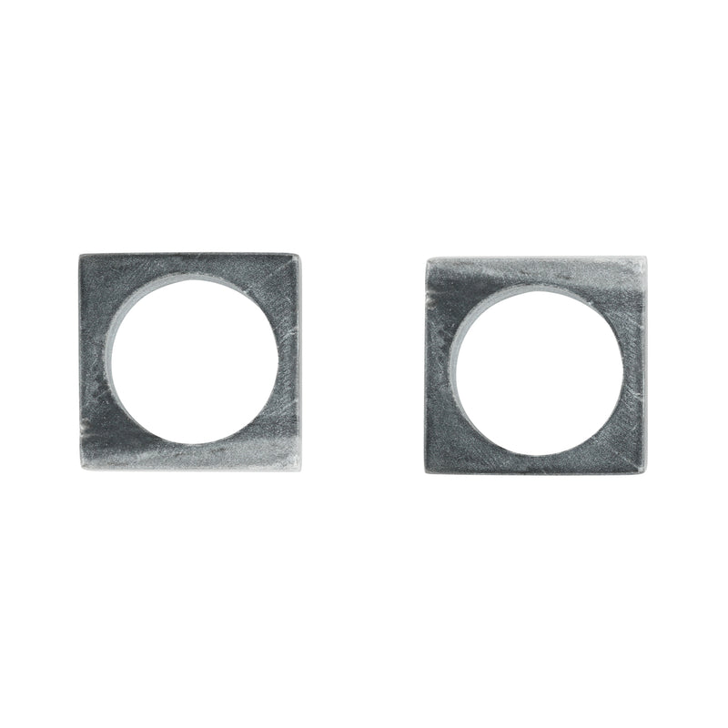 media image for set of 4 modernist napkin rings in grey marble design by sir madam 1 270