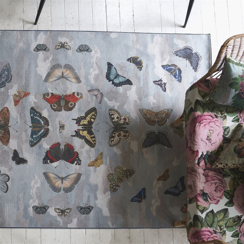 media image for mirrored butterflies rug by designers guild rugjd7002 3 22