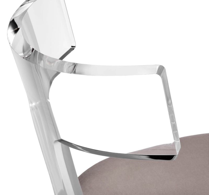 media image for Tristan Acrylic Klismos Chair 2 298