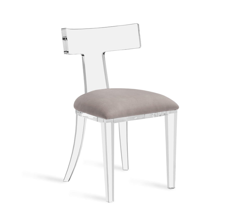 media image for Tristan Acrylic Klismos Chair 1 225