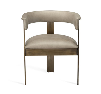 product image for Darcy Dining Chair Taupe Leather Design By Interlude Home 51