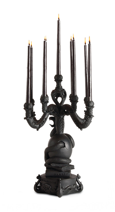 product image of giant burlesque black skull chandelier design by seletti 1 53