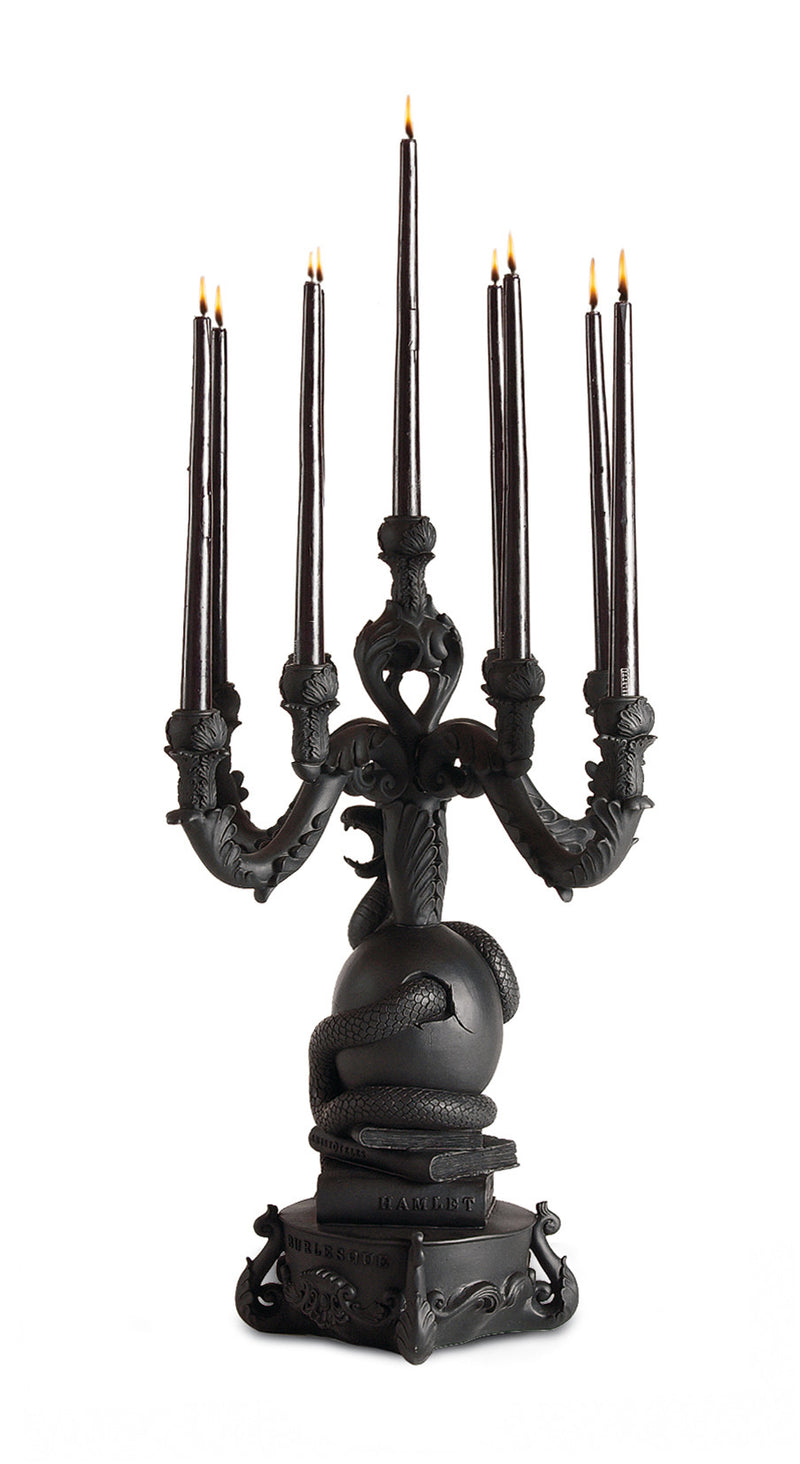 media image for giant burlesque black skull chandelier design by seletti 1 257