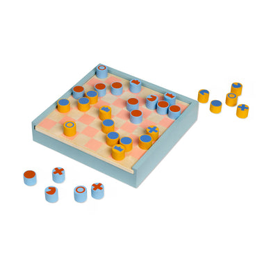 product image for 2-in-1 Chess & Checkers Set by MoMA 50