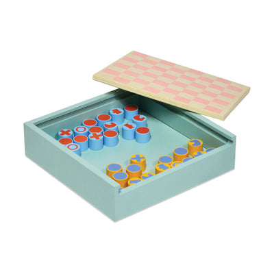 product image for 2-in-1 Chess & Checkers Set by MoMA 89
