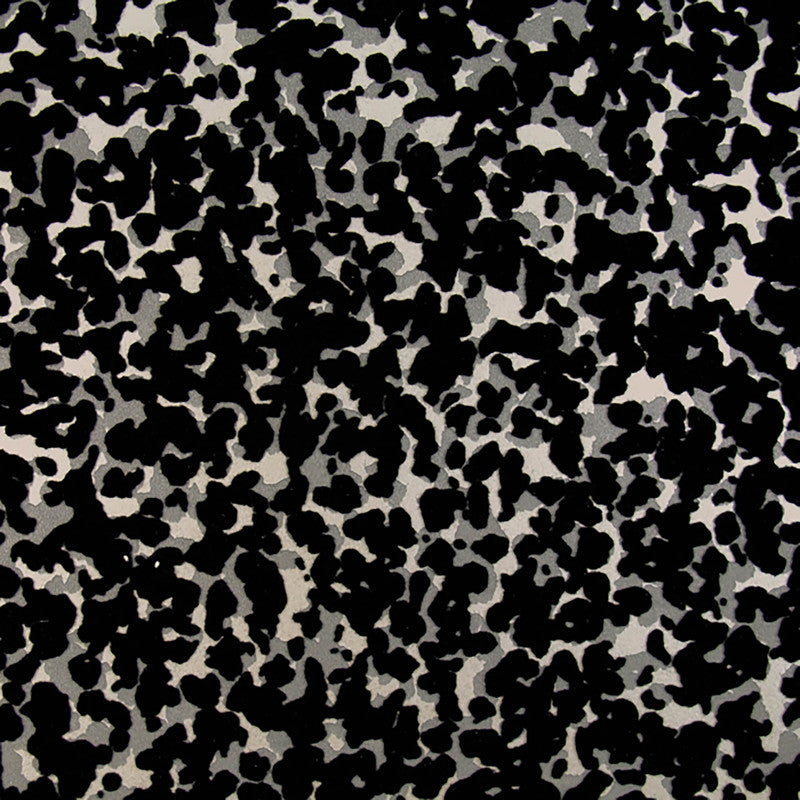 media image for Abstract Shimmering Flocked Wallpaper in Silver/Black 249