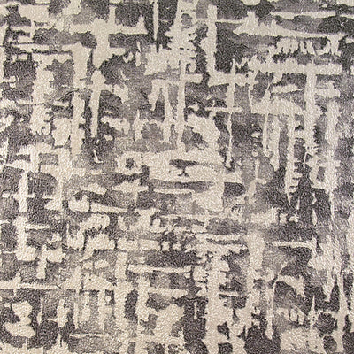 product image of Abstract Contemporary Textured Wallpaper in Black/Silver 50