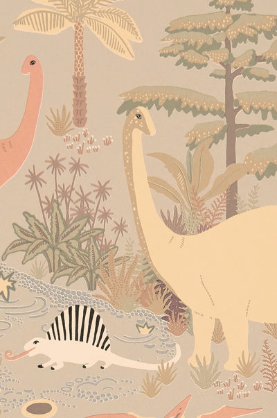 product image for Dinosaur Vibes Wallpaper in Soft Green 47