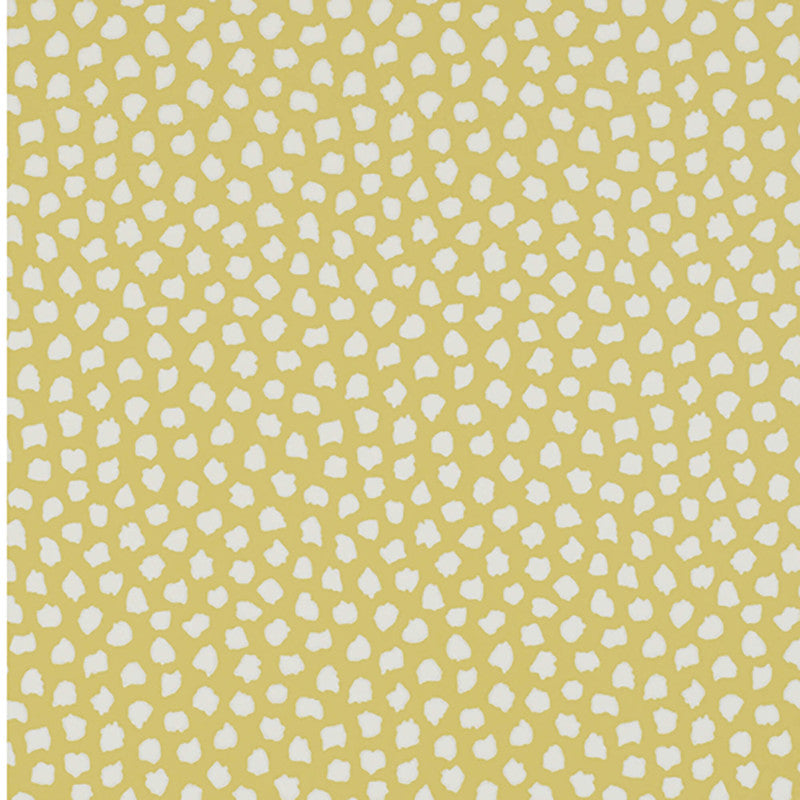 media image for Floating Popcorn Wallpaper in Mustard/Cream 293