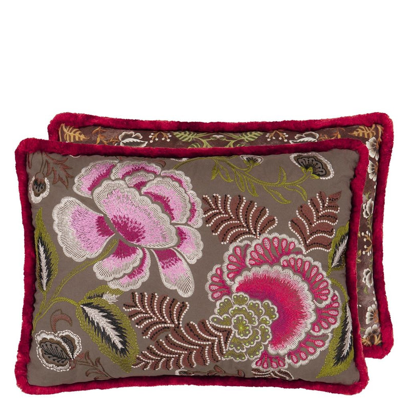 media image for Rose De Damas Embroidered Cushion By Designers Guild Ccdg1469 1 214